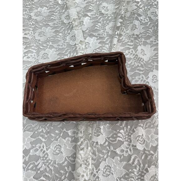 Alabama State Outline Handmade Basket With Cork Bottom - Picture 1 of 3